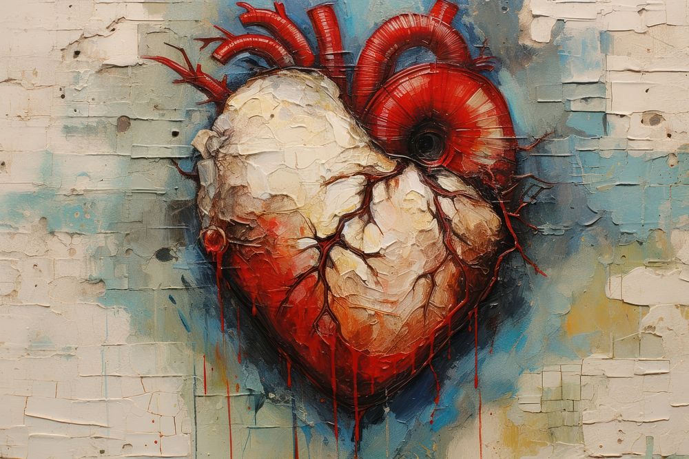 Heart painting creativity drawing.