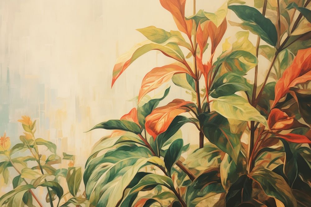 Plant painting backgrounds art.