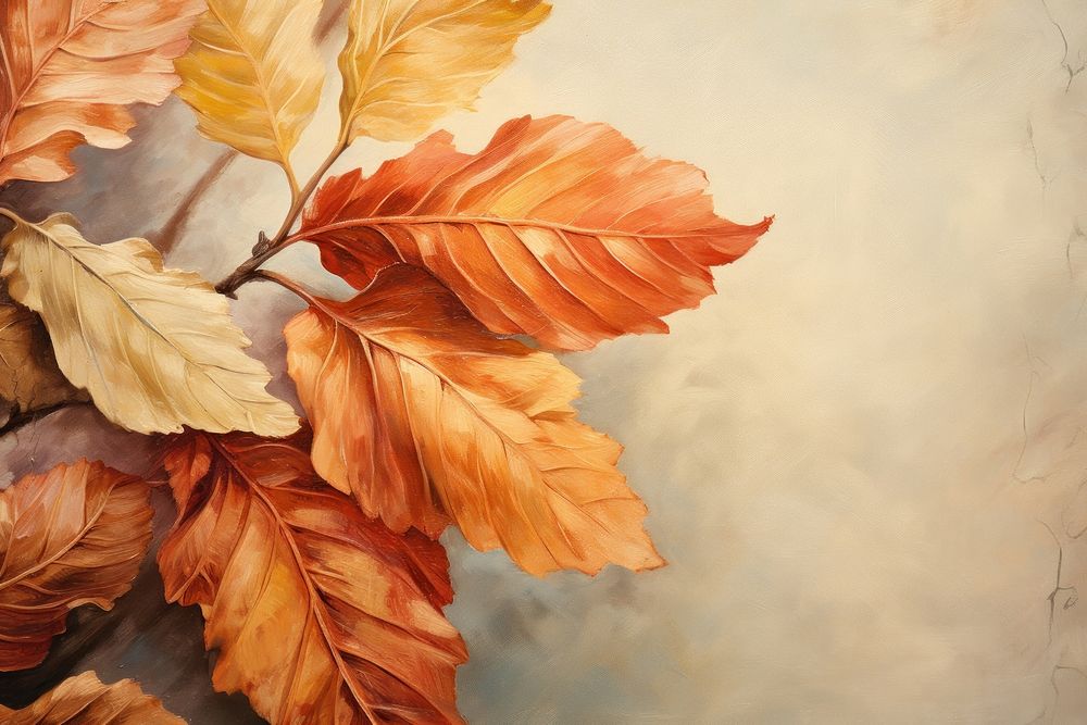 Leaf painting backgrounds plant.