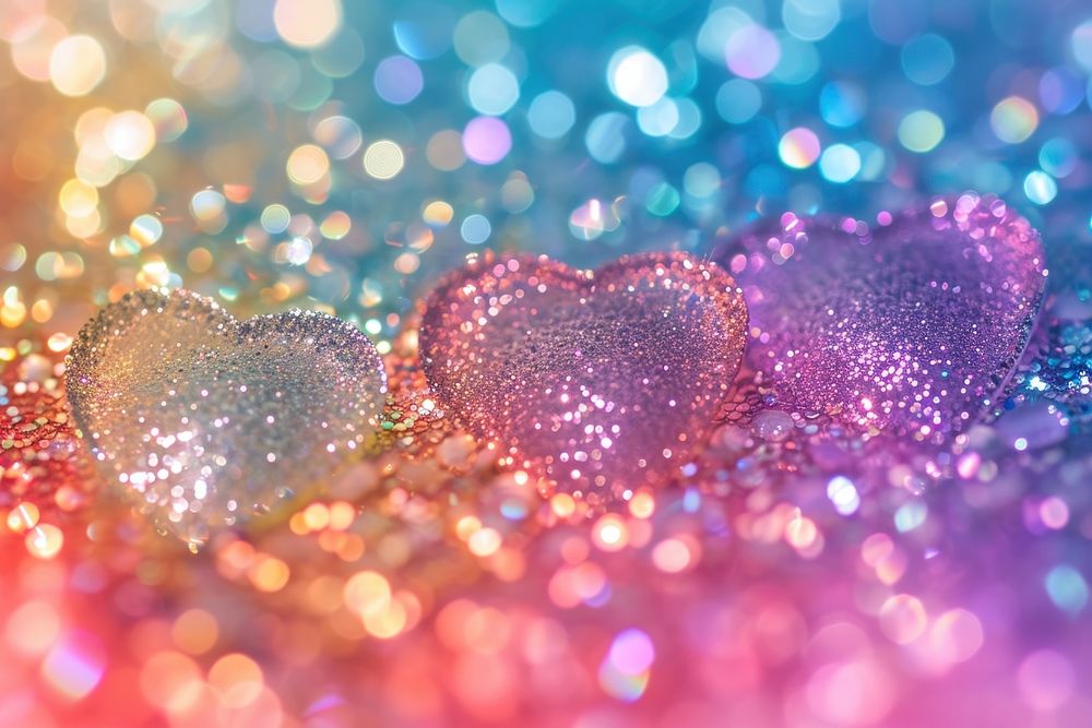 Heart texture glitter backgrounds illuminated.