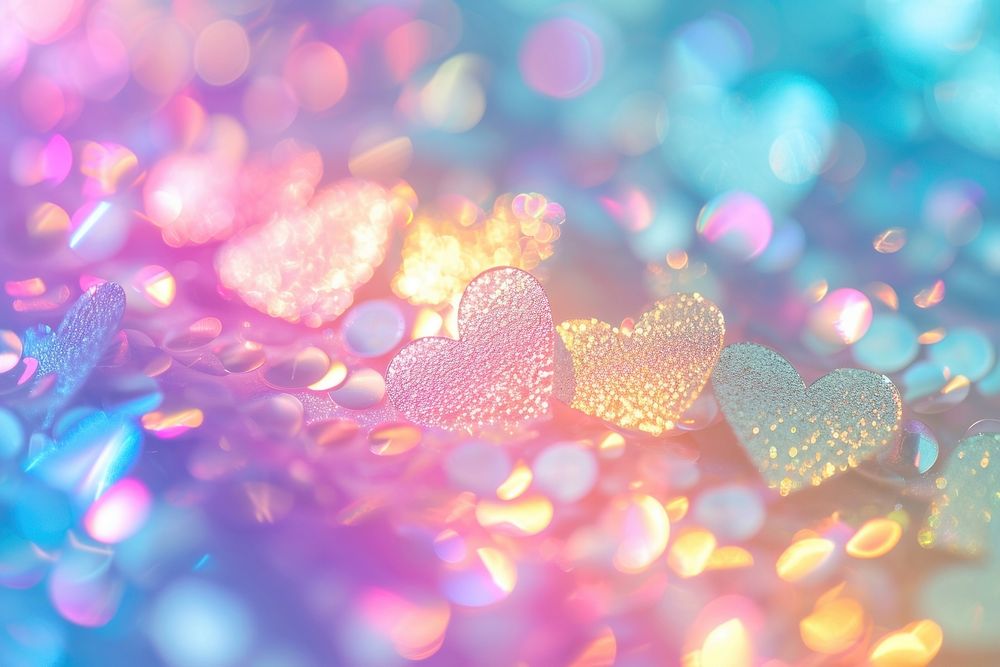 Heart texture glitter backgrounds illuminated.