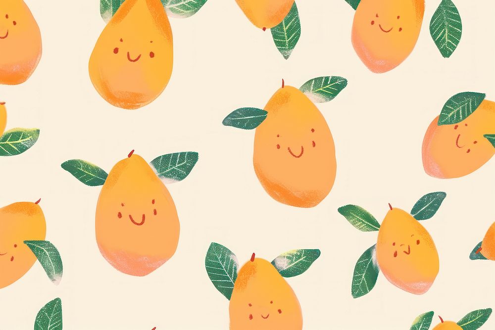 Cute mango illustration fruit plant pear.