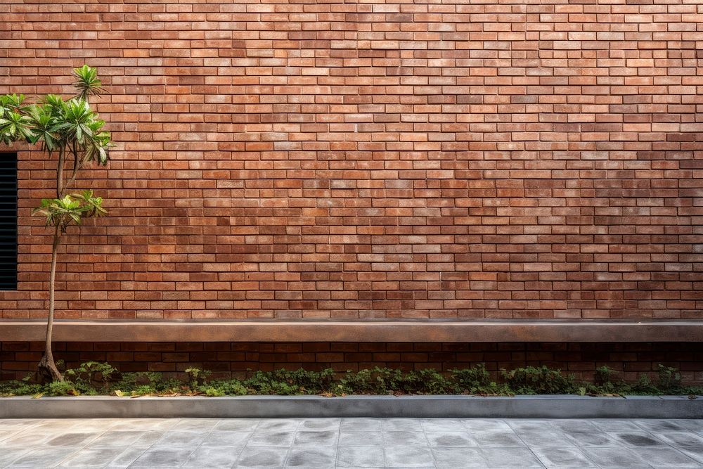 Cemented brick wall architecture building. AI generated Image by rawpixel.