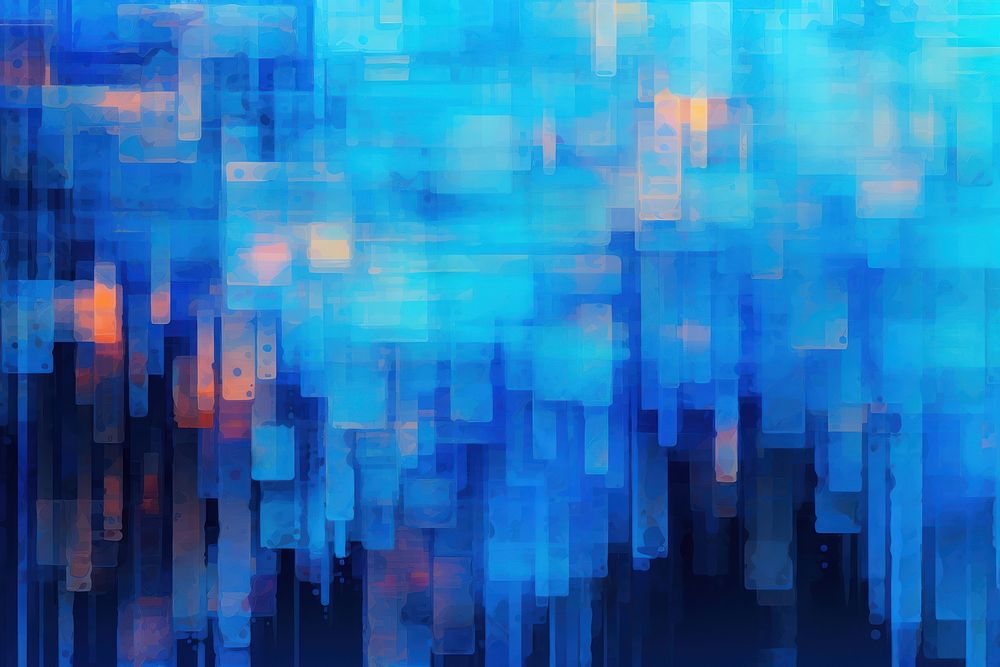  Glitch Texture backgrounds blue architecture. AI generated Image by rawpixel.