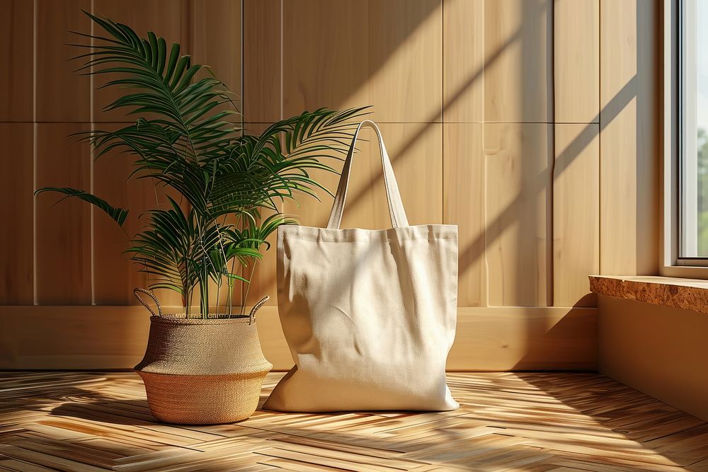Medium tote bag handbag plant architecture.
