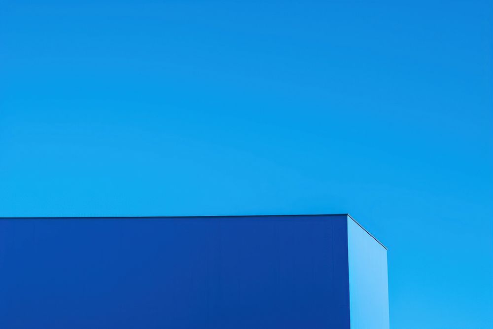  Blue building outdoors sky architecture. AI generated Image by rawpixel.