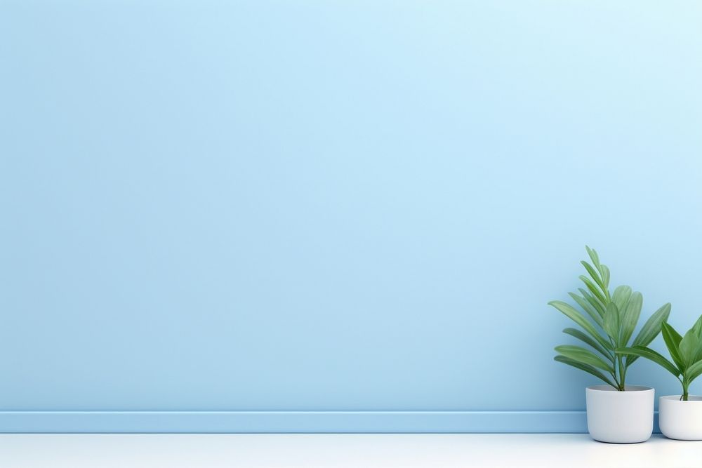  Blue background backgrounds plant leaf. AI generated Image by rawpixel.