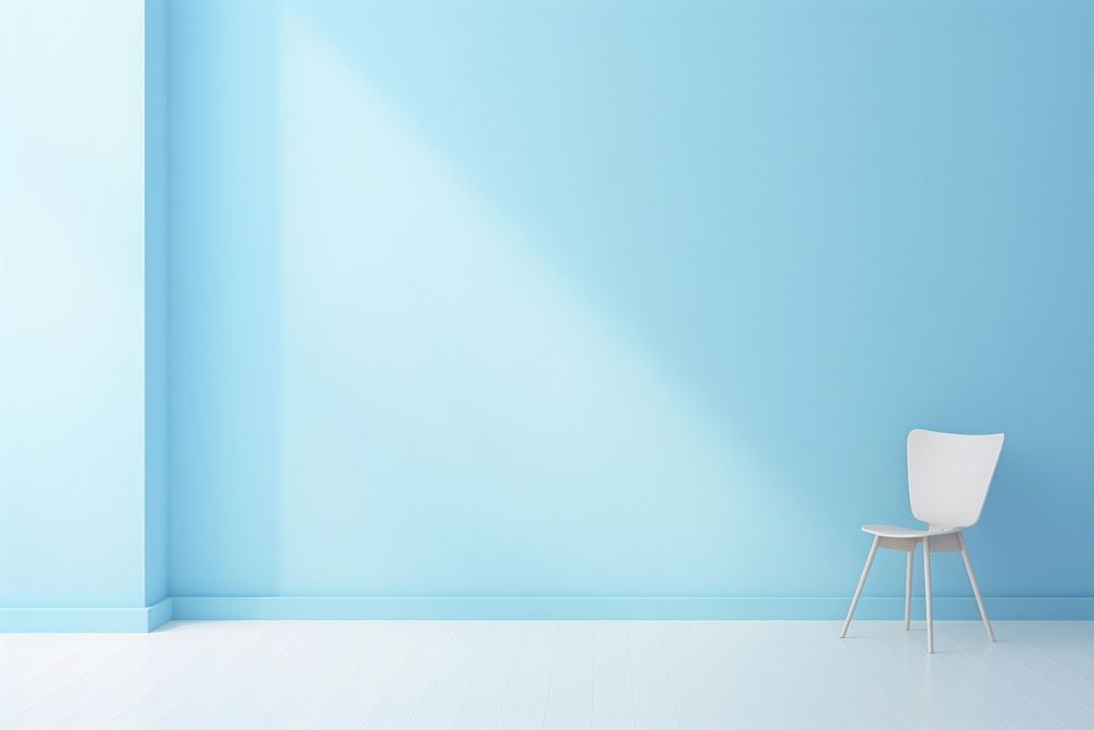 Blue background architecture backgrounds furniture. AI generated Image by rawpixel.