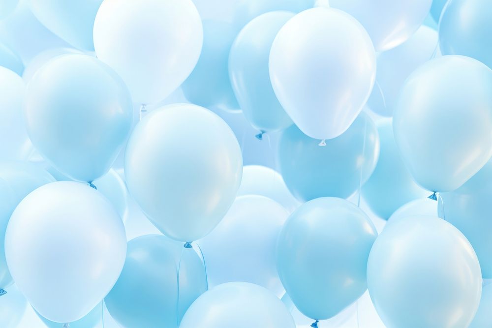  Blue balloons backgrounds celebration anniversary. AI generated Image by rawpixel.