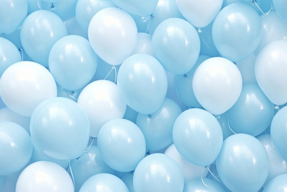  Blue balloons backgrounds celebration repetition. AI generated Image by rawpixel.