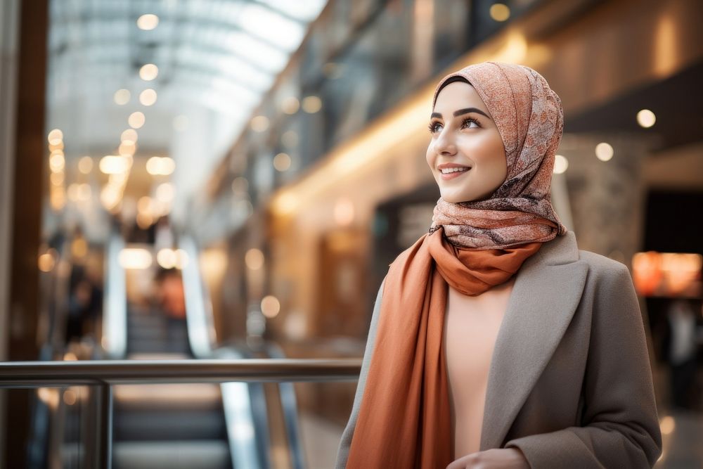 Travel scarf hijab architecture.