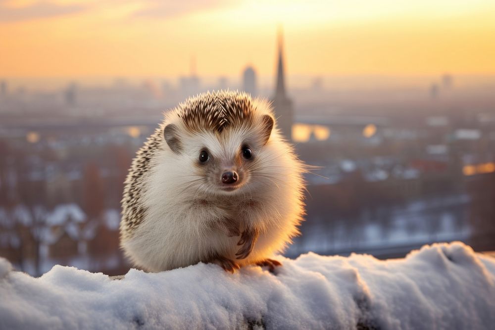 Hedgehog outdoors animal mammal.
