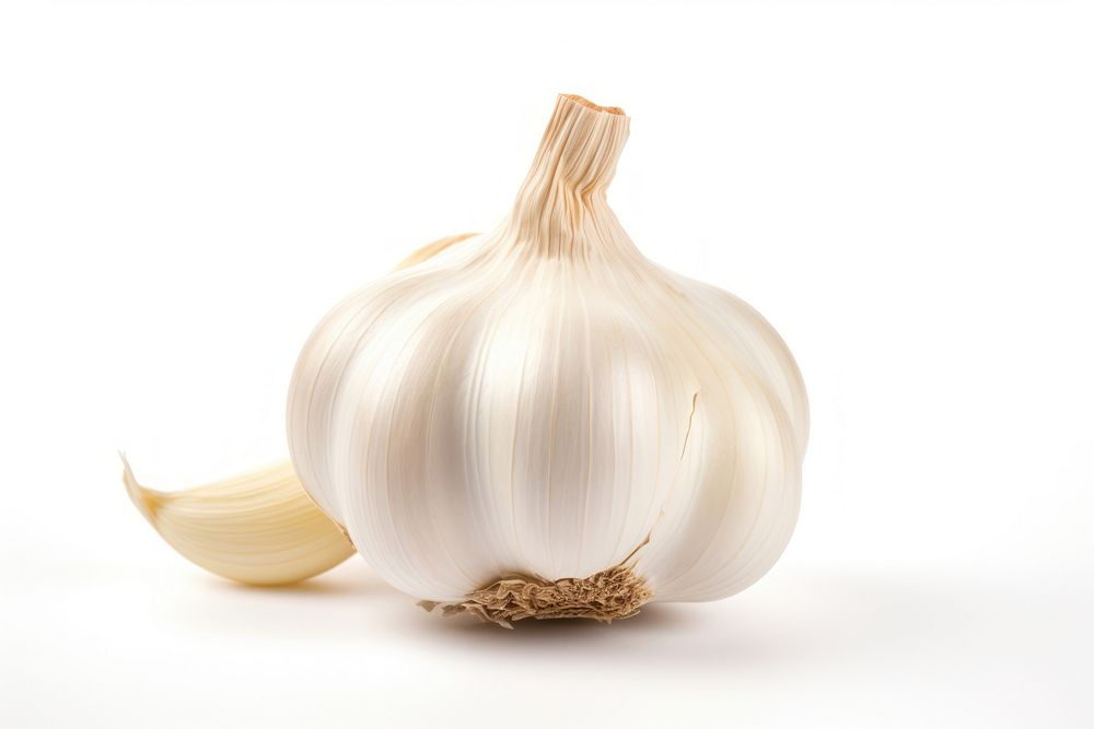 Garlic vegetable white plant. AI generated Image by rawpixel.