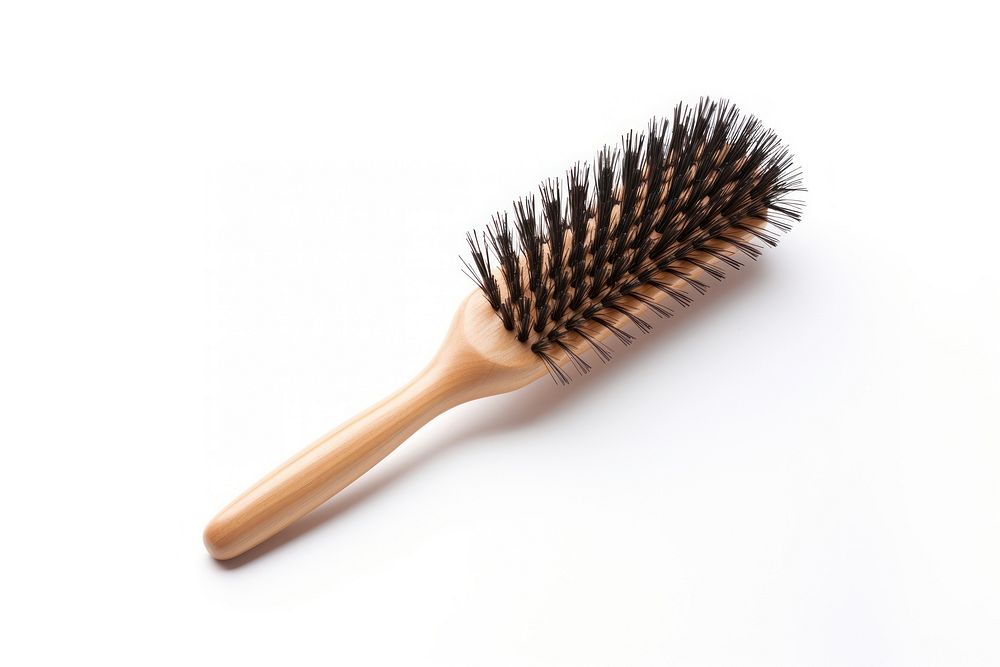 Hair brush tool white background toothbrush.