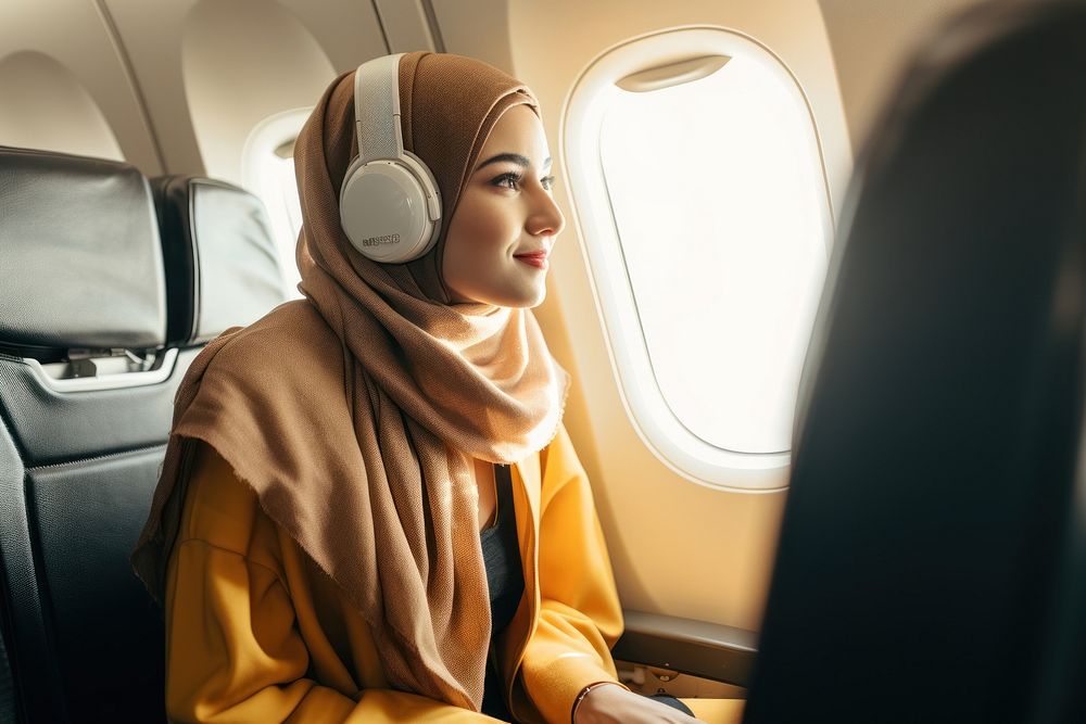 Airplane headphones vehicle headset.
