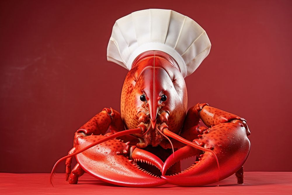Lobster seafood red invertebrate.