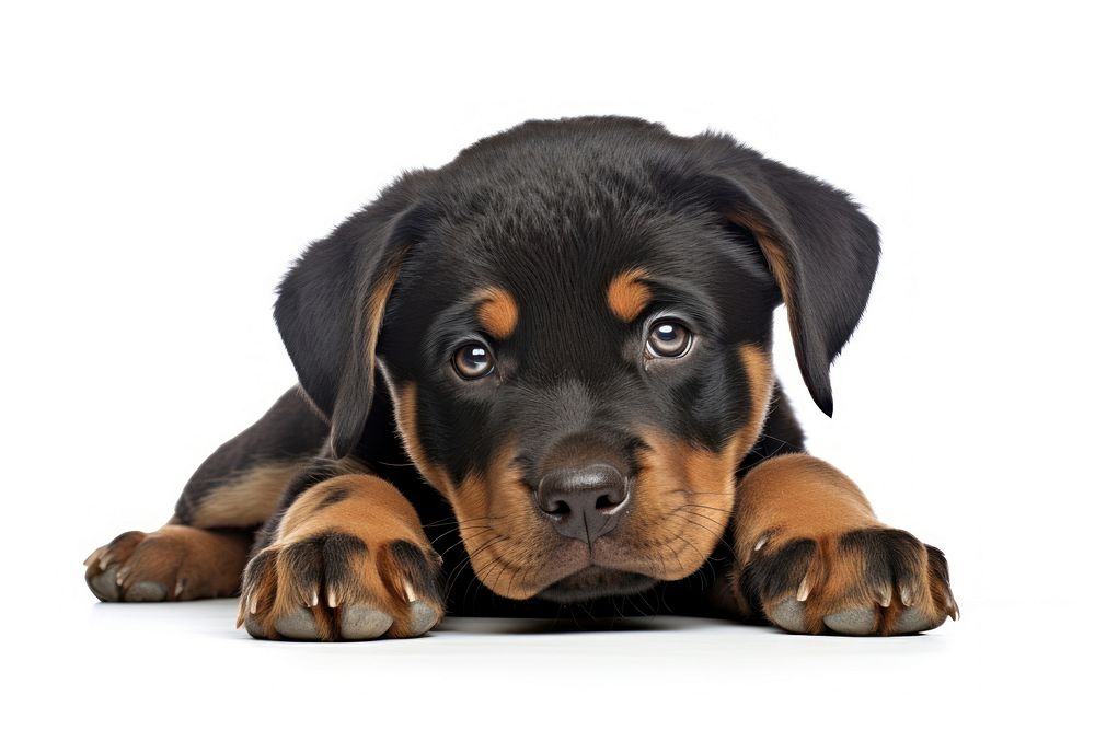 Rottweiler pup rottweiler mammal animal. AI generated Image by rawpixel.