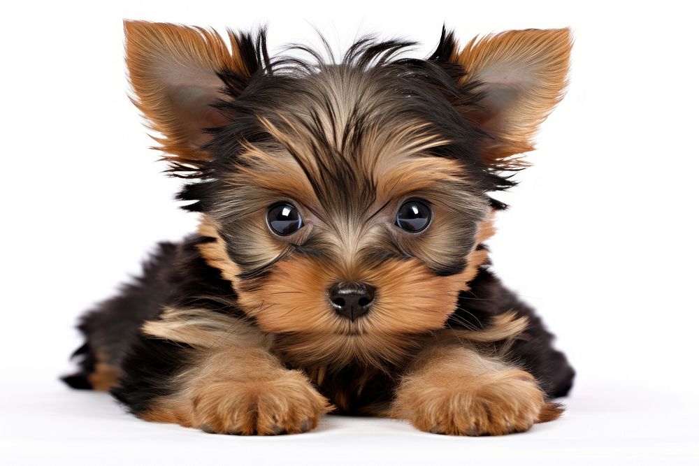 Yorkshire Terrier pup terrier mammal animal. AI generated Image by rawpixel.