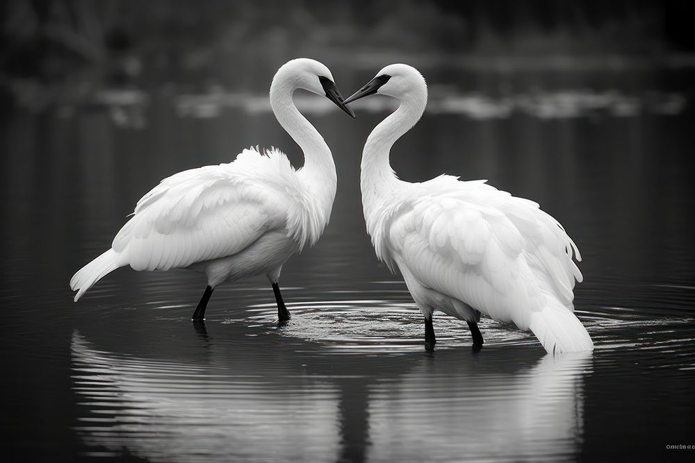 Crane birds outdoors animal nature.