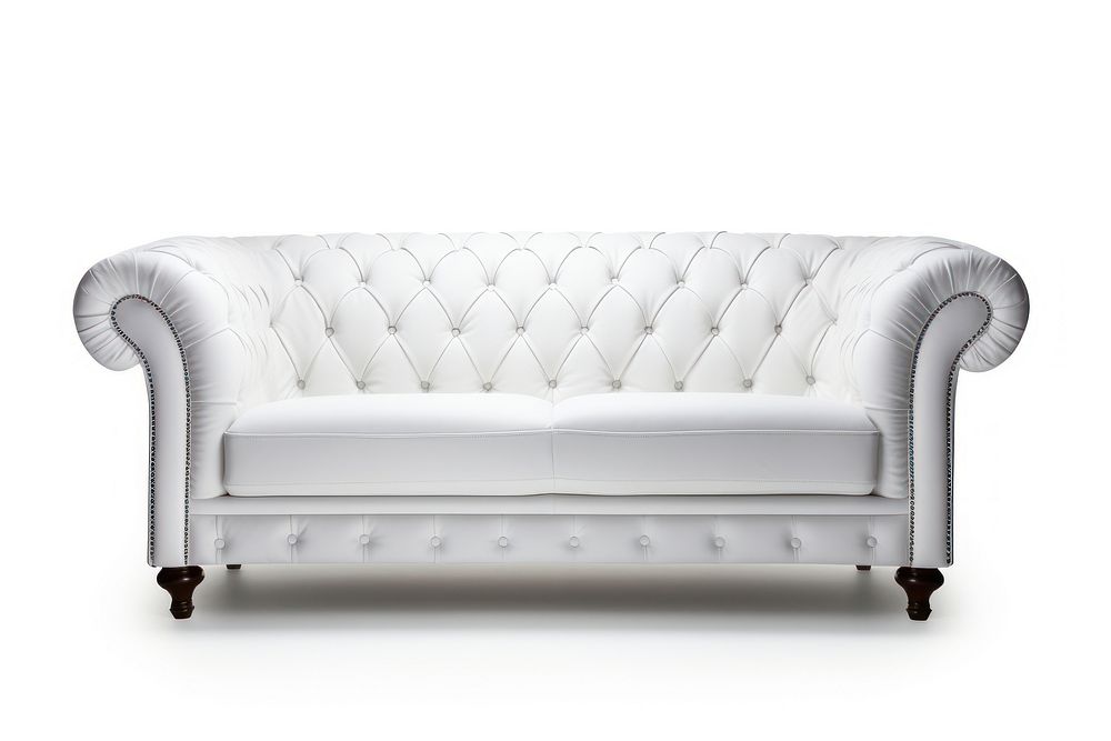 Modern sofa furniture chair white.