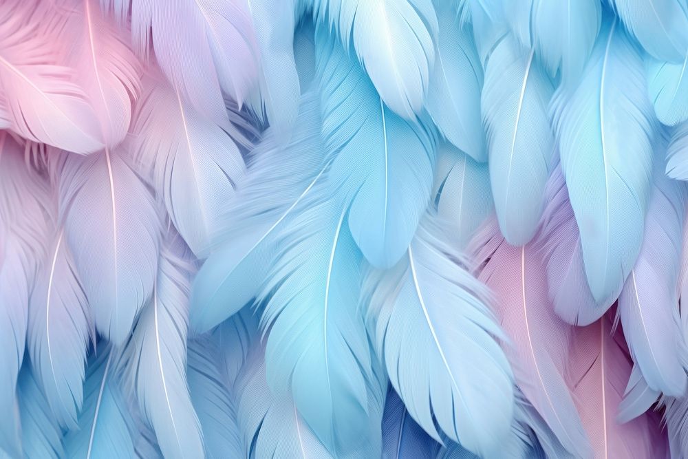  Blue feather pattern backgrounds lightweight. AI generated Image by rawpixel.
