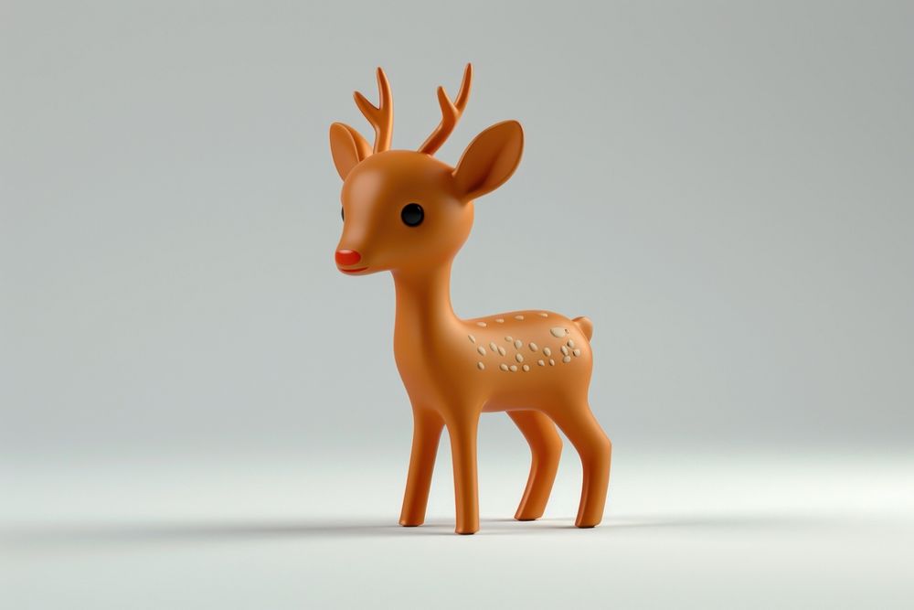 Deer wildlife figurine animal.