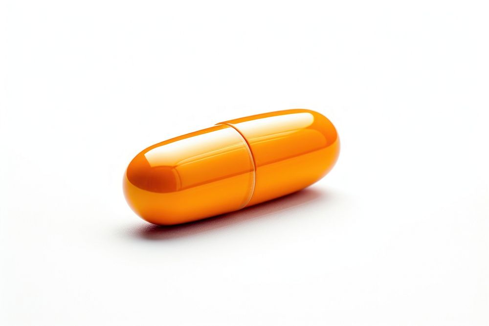 White background medical capsules no shadow pill. AI generated Image by rawpixel.