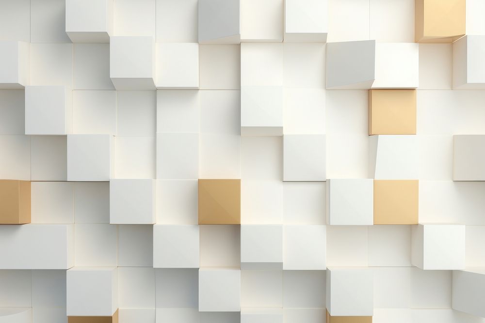  White and beige geometric texture background architecture backgrounds pattern. AI generated Image by rawpixel.