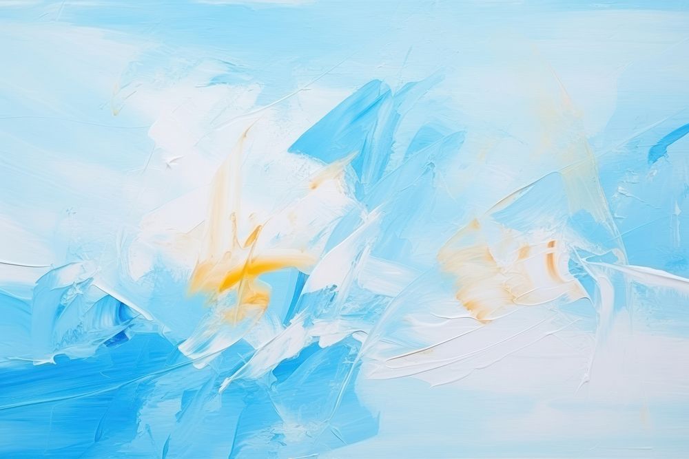  Gestural sketch with bold white strokes on pastel blue texture background painting backgrounds abstract. 