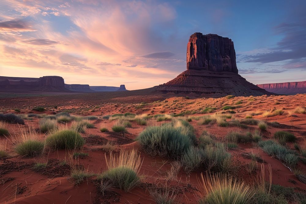Valley monument valley tranquility landscape.