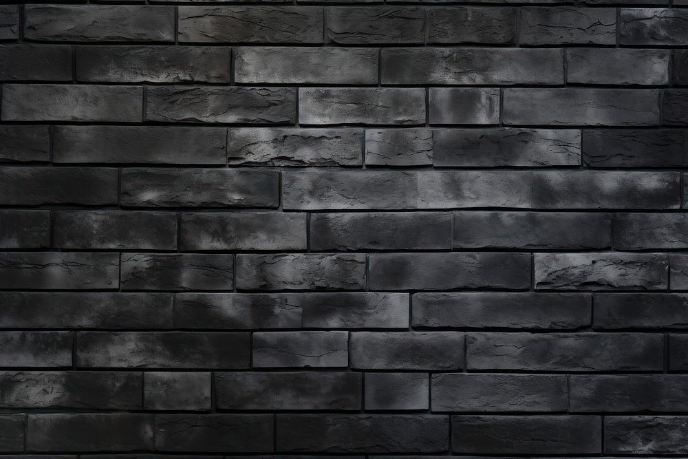  Black brick wall texture for pattern background black architecture backgrounds. AI generated Image by rawpixel.