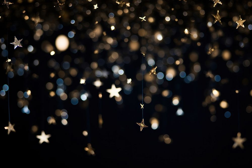  Stars and sparkles dark background backgrounds lighting. AI generated Image by rawpixel.