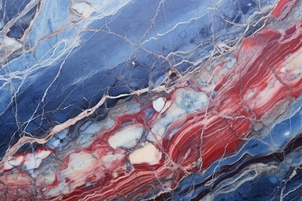  Detailed marble blue and red stone background Fine texture geological wallpaper backgrounds rock. AI generated Image by…