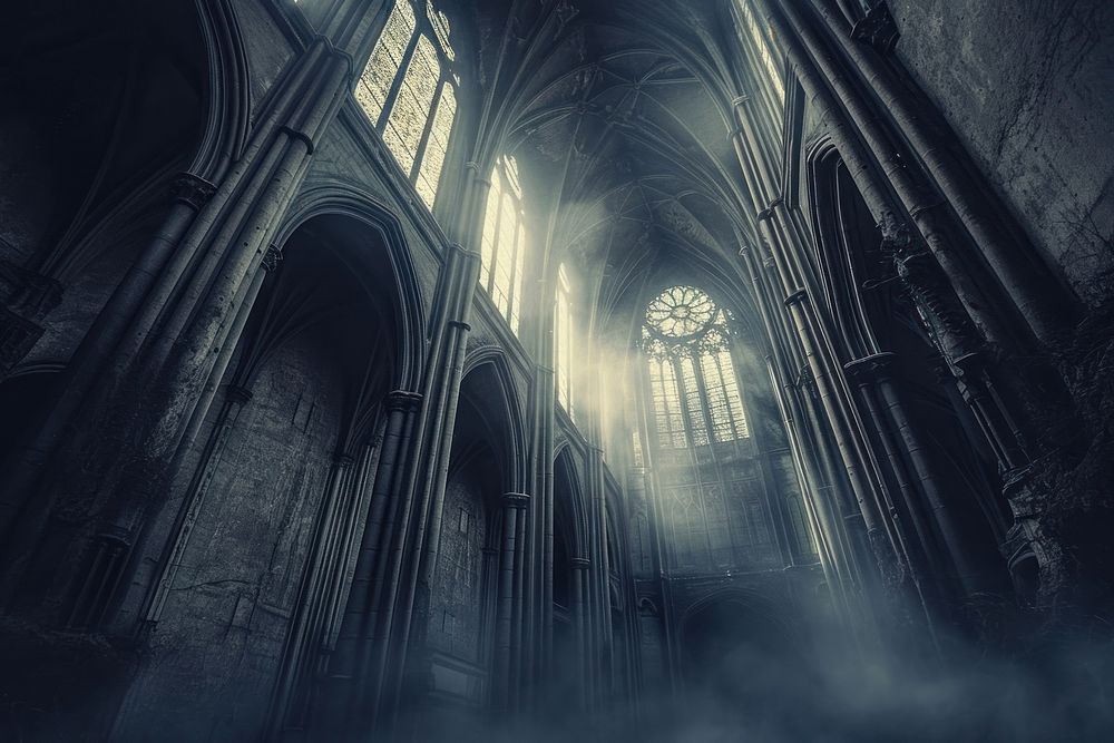 Gothic abstract background architecture building worship.