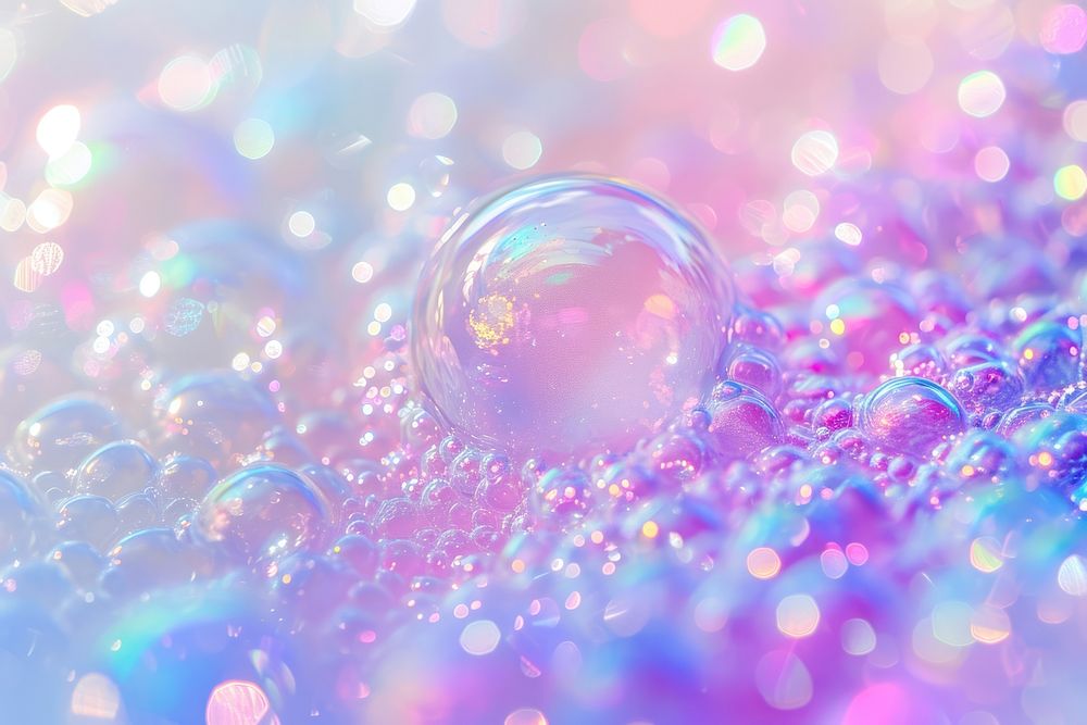 Pastel holographic bubble abstract background backgrounds abstract backgrounds.