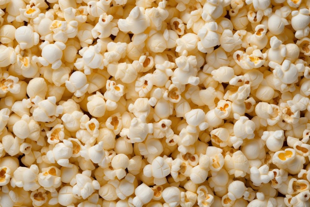  Popcorn texture snack food backgrounds. AI generated Image by rawpixel.