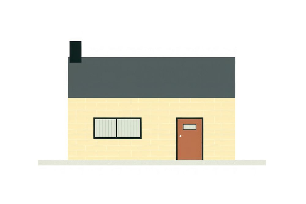 House architecture building white background.
