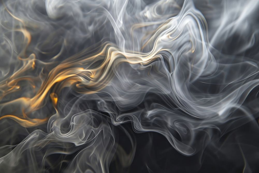 Smoke swirling backgrounds abstract complexity.