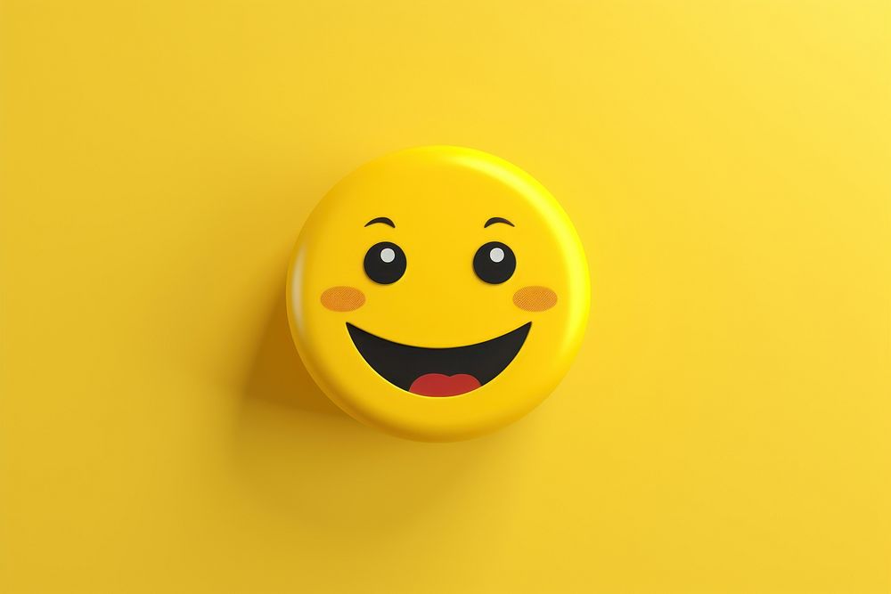 Emoji yellow anthropomorphic representation. AI generated Image by rawpixel.