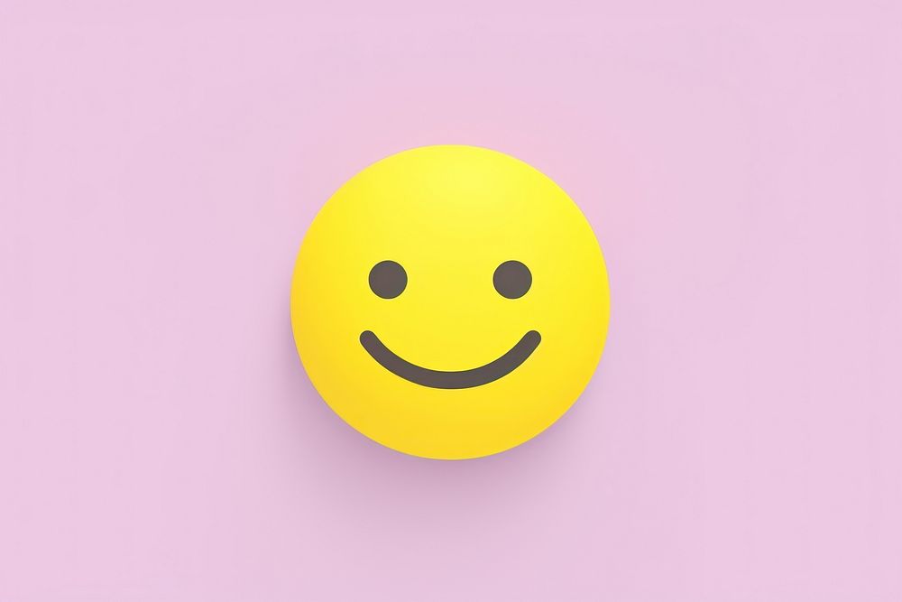 Happy emoji anthropomorphic happiness cheerful. AI generated Image by rawpixel.