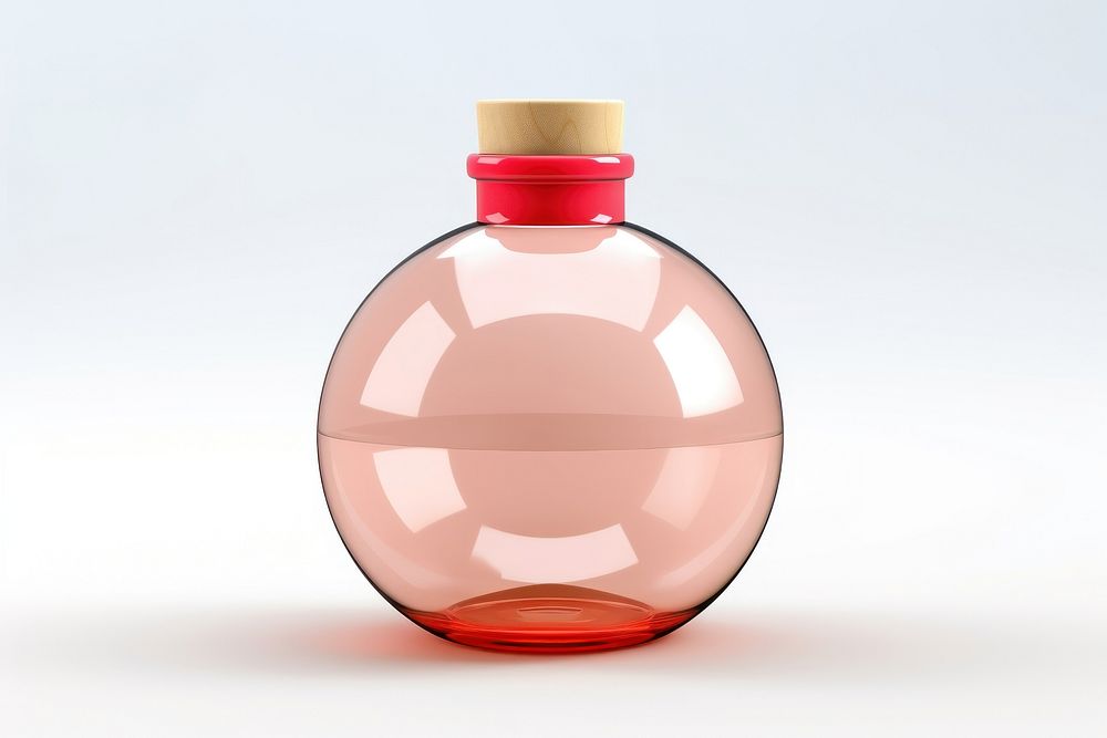 Bomb icon perfume bottle glass.