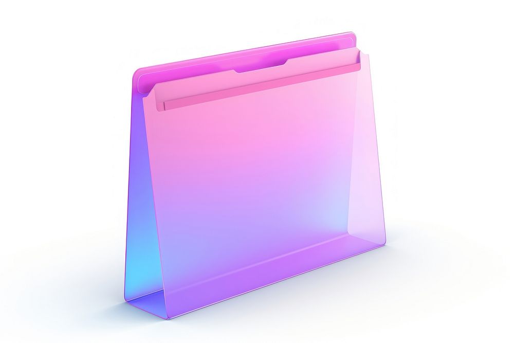 Folder icon white background rectangle letterbox.