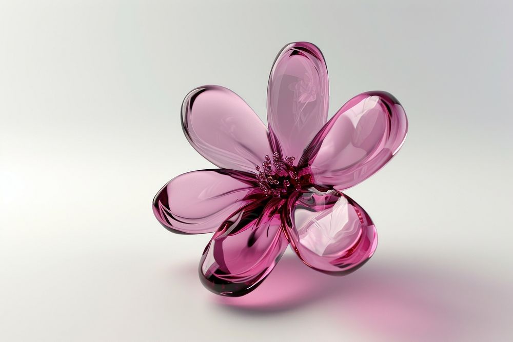 Flower icon blossom jewelry purple.