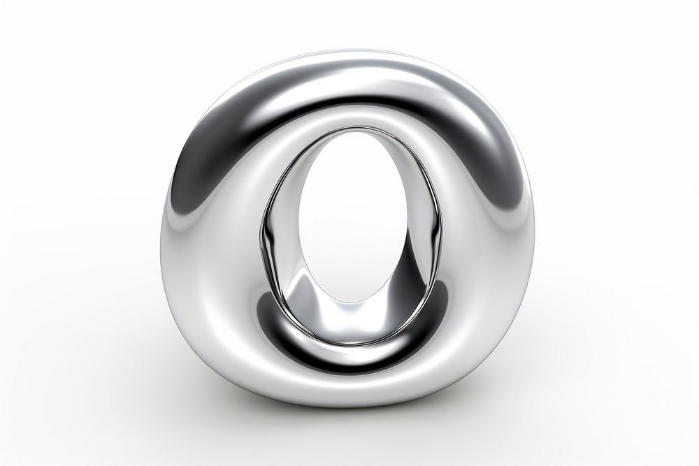 One number Chrome material platinum jewelry silver.