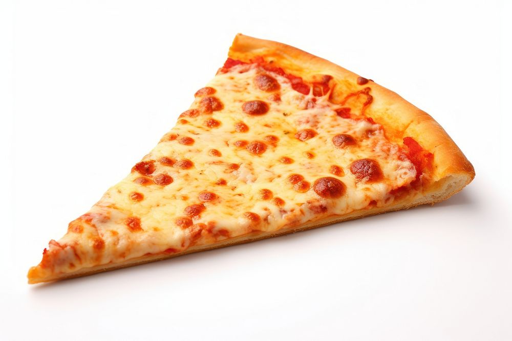 Pizza slice food white background zwiebelkuchen.