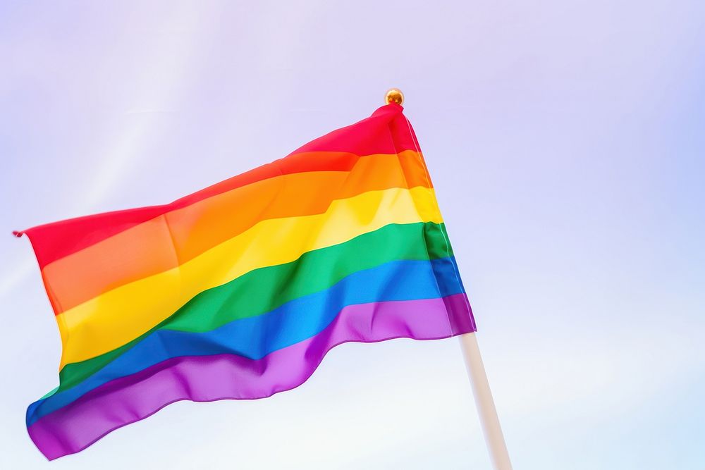 Rainbow flag celebration patriotism.