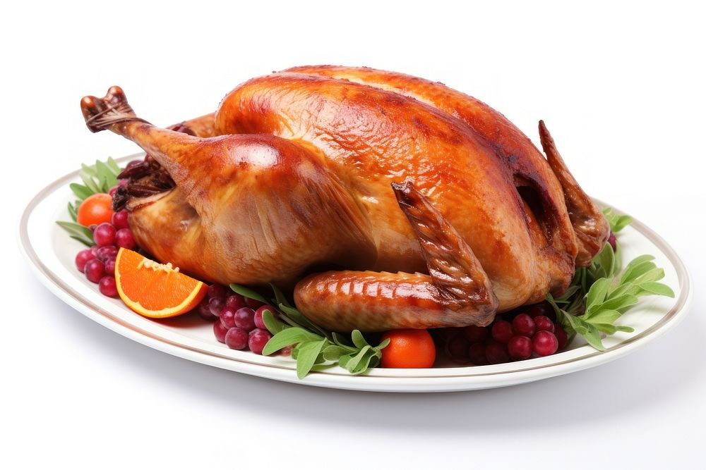 Thanksgiving turkey plate dinner meat.
