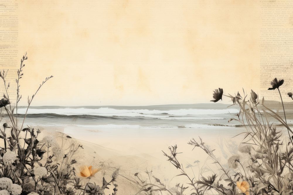 Beach border outdoors painting nature.