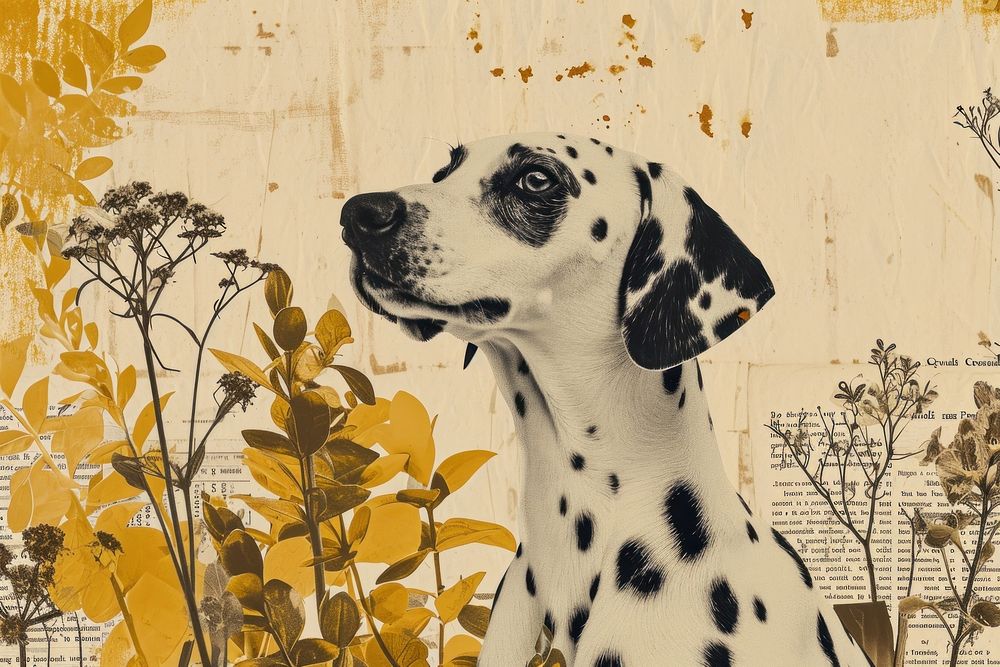 Sketch Dalmatian dog border backgrounds dalmatian animal.