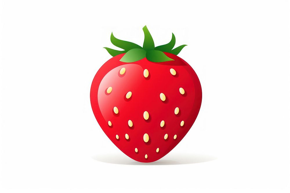 Strawberry logo fruit plant food.